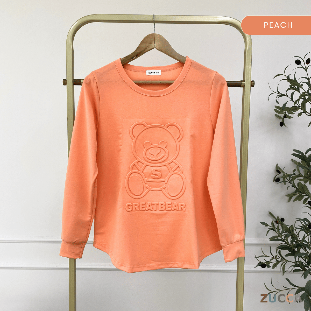 ZUCCA HERISA EMBOSSED VELVET CASUAL SHIRT BLOUSE - MA007