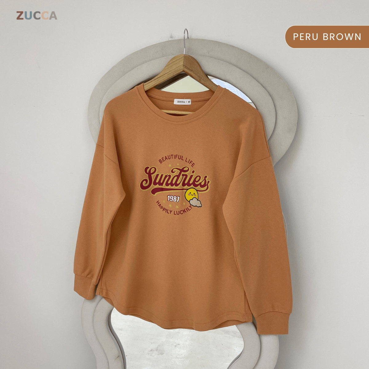 ZUCCA DARLIA GRAPHIC PRINTED LONG SLEEVE-MA163