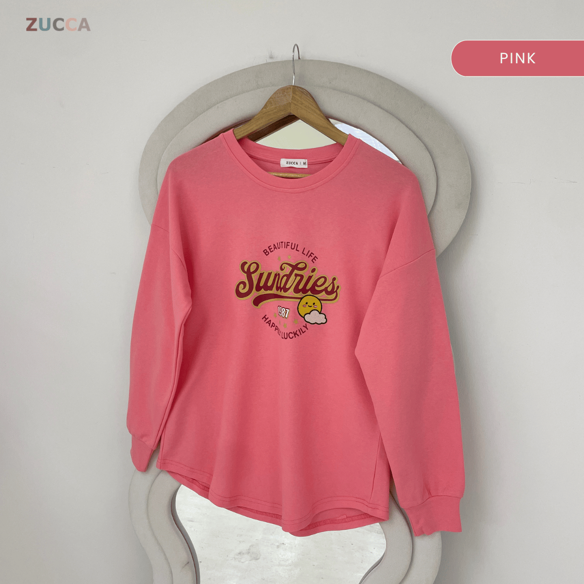ZUCCA DARLIA GRAPHIC PRINTED LONG SLEEVE-MA163