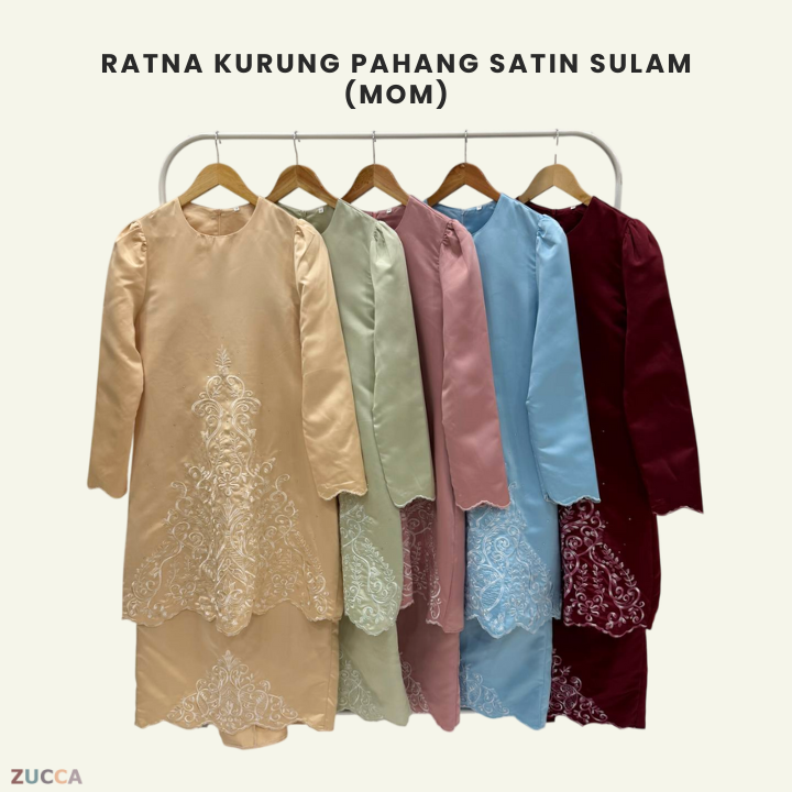 Ratna Kurung Pahang Satin Sulam Ibu Dan Anak - PL002 PL002A