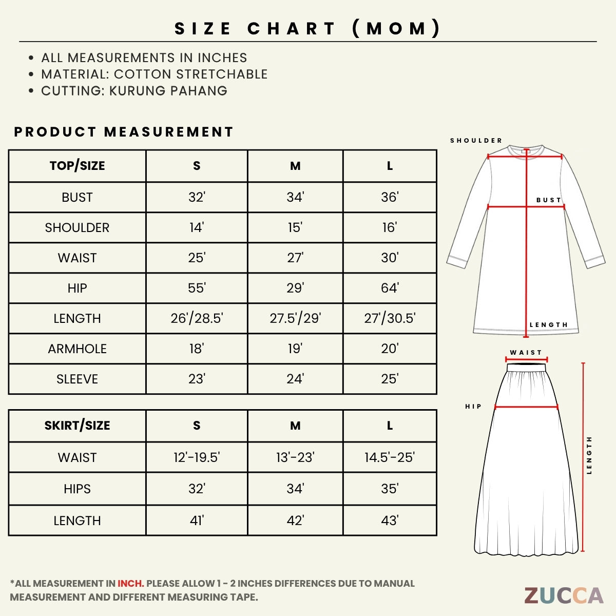 ZUCCA SOFEA WOMEN PEPLUM PEARL KURUNG - PL003