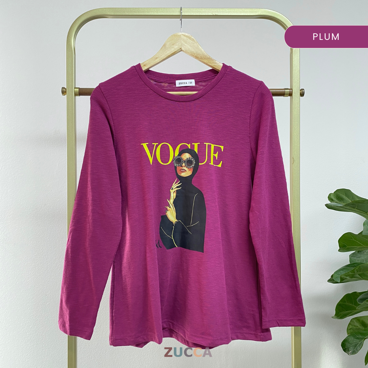 ZUCCA IQAH KEMEJA KASUAL BERCORAK REBEN – MA032 BAJU WANITA