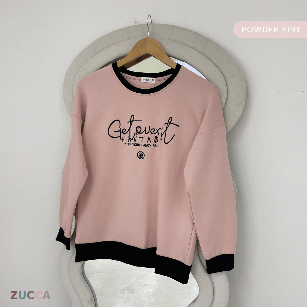 ZUCCA DELISHA EMBROIDERED SWEATSHIRT WOMEN - MA088