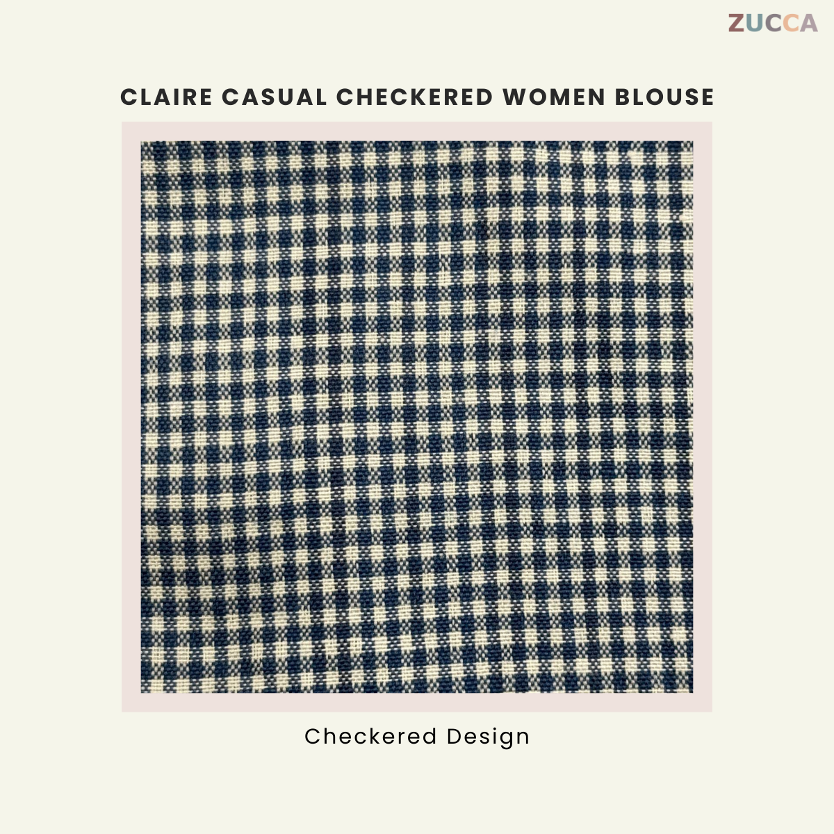 Claire Casual Checkered Women Blouse - PS036