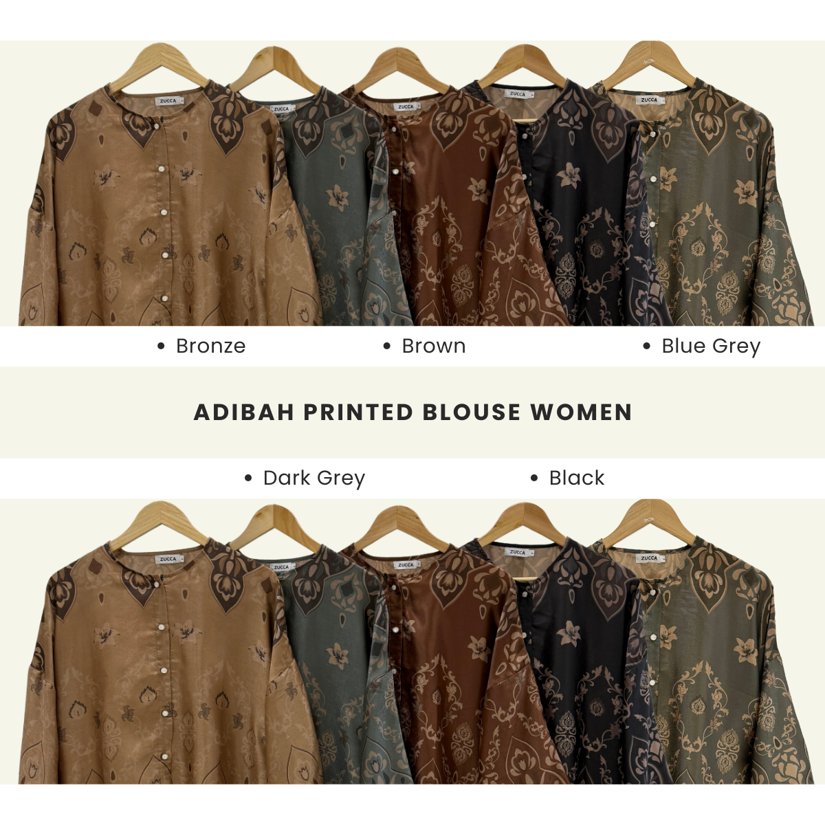 Adibah Printed Women Blouse - PS051