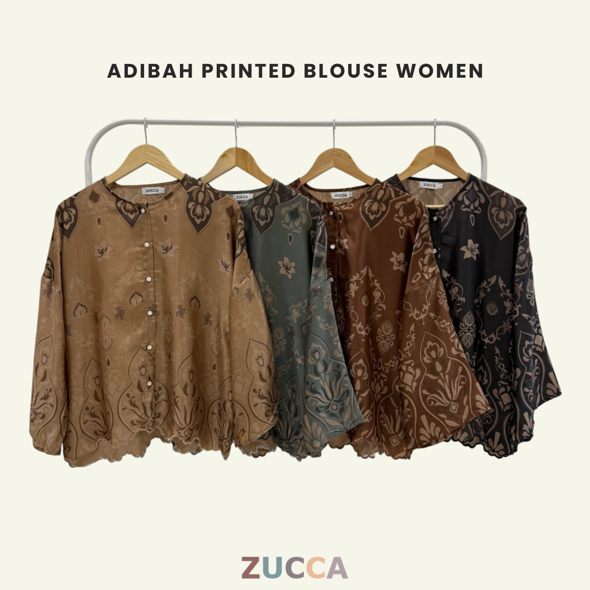 Adibah Printed Women Blouse - PS051