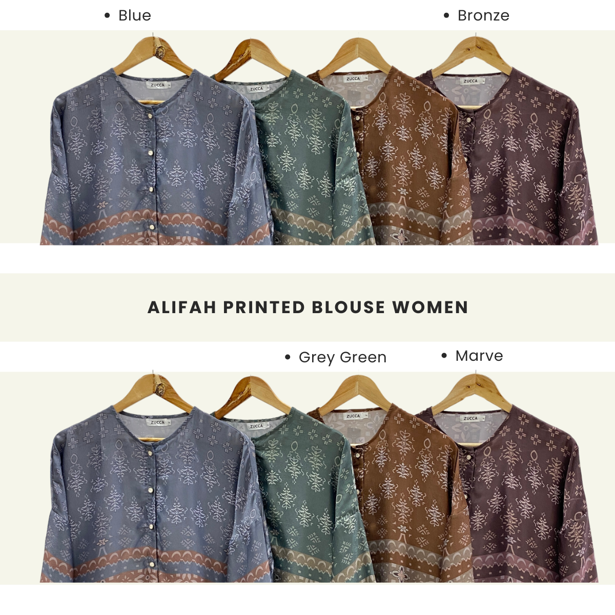 Alifah Printed Women Blouse - PS052