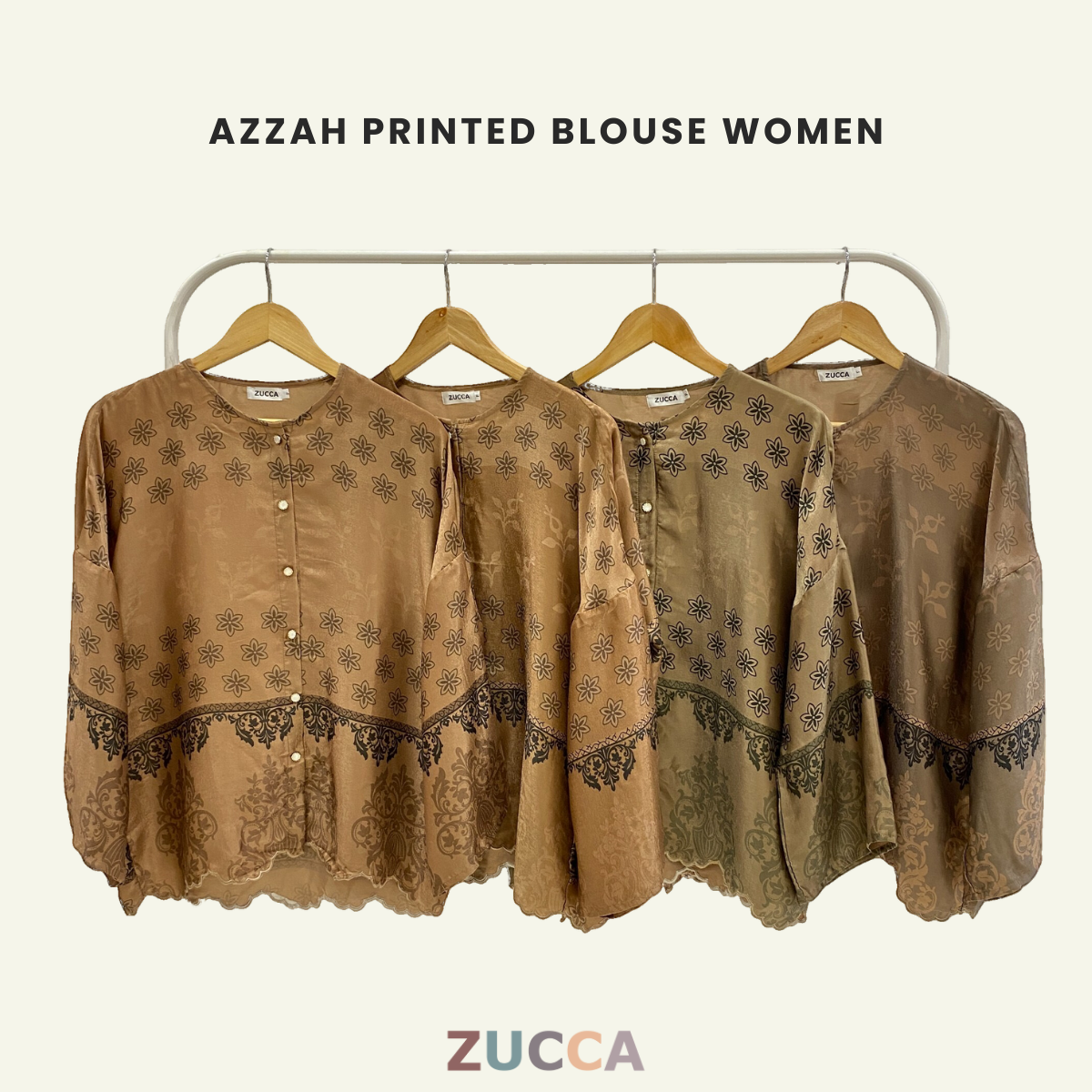 Azzah Printed Women Blouse - PS054