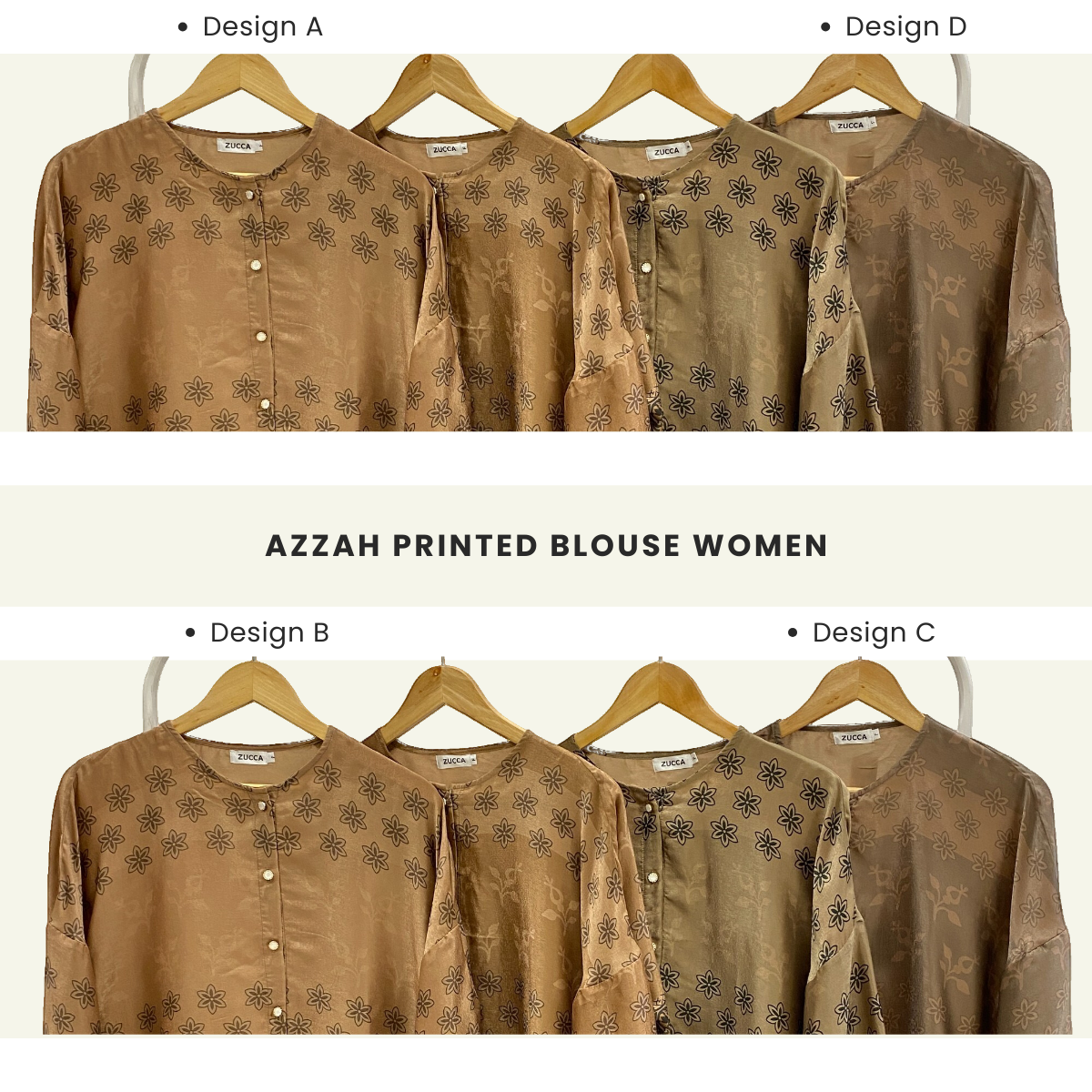 Azzah Printed Women Blouse - PS054