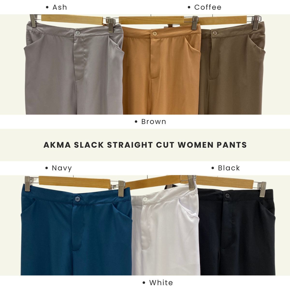 Akma Slack Straight Cut Women Pants - PS056