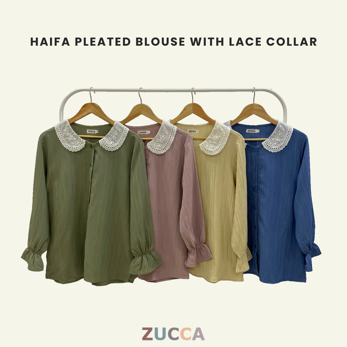 Haifa Elegant Pleated Blouse - PS075