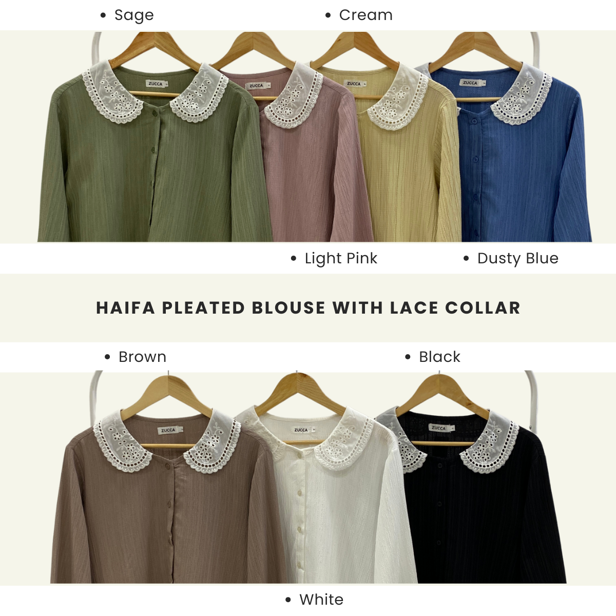 Haifa Elegant Pleated Blouse - PS075