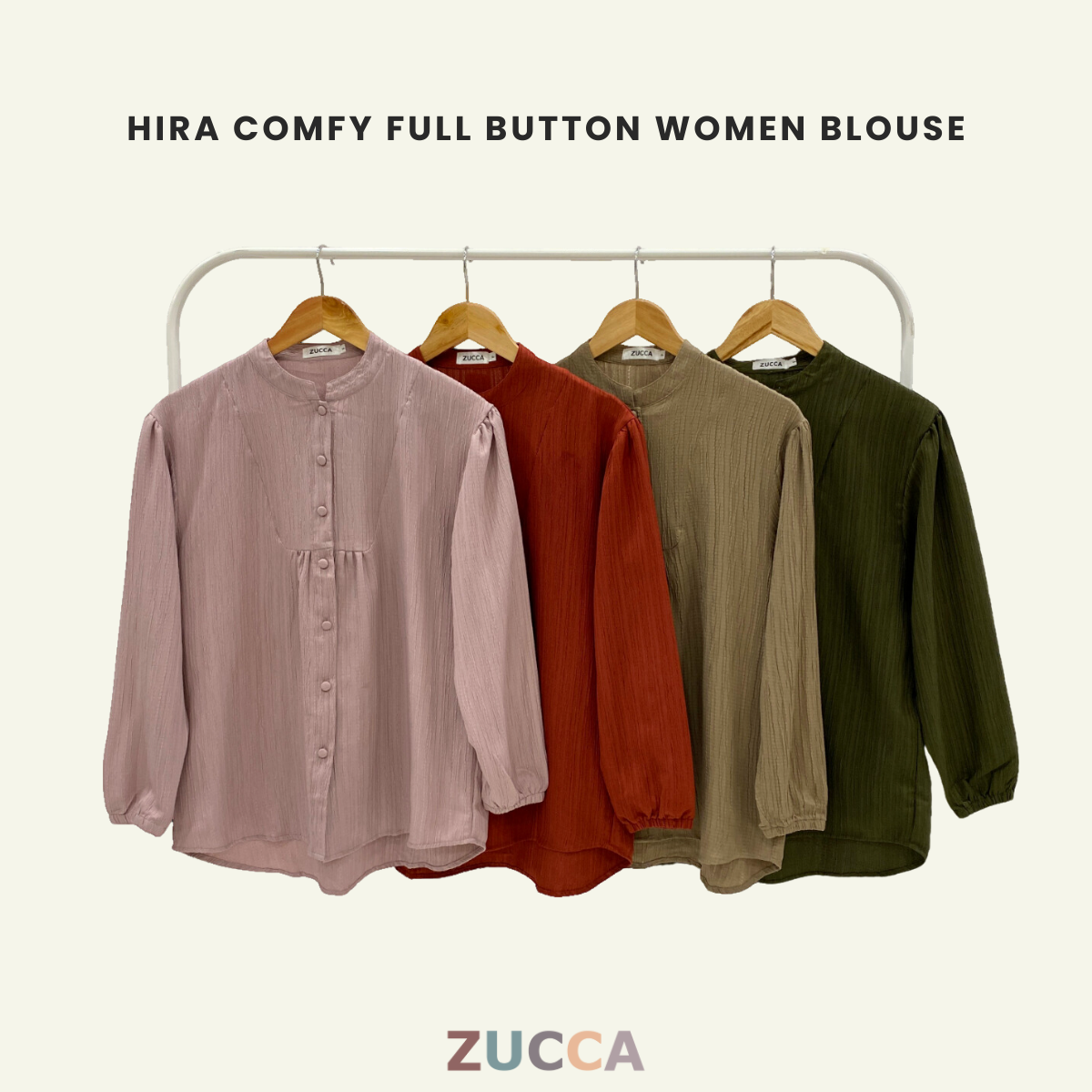 Hira Comfy Full Button Women Blouse - PS077