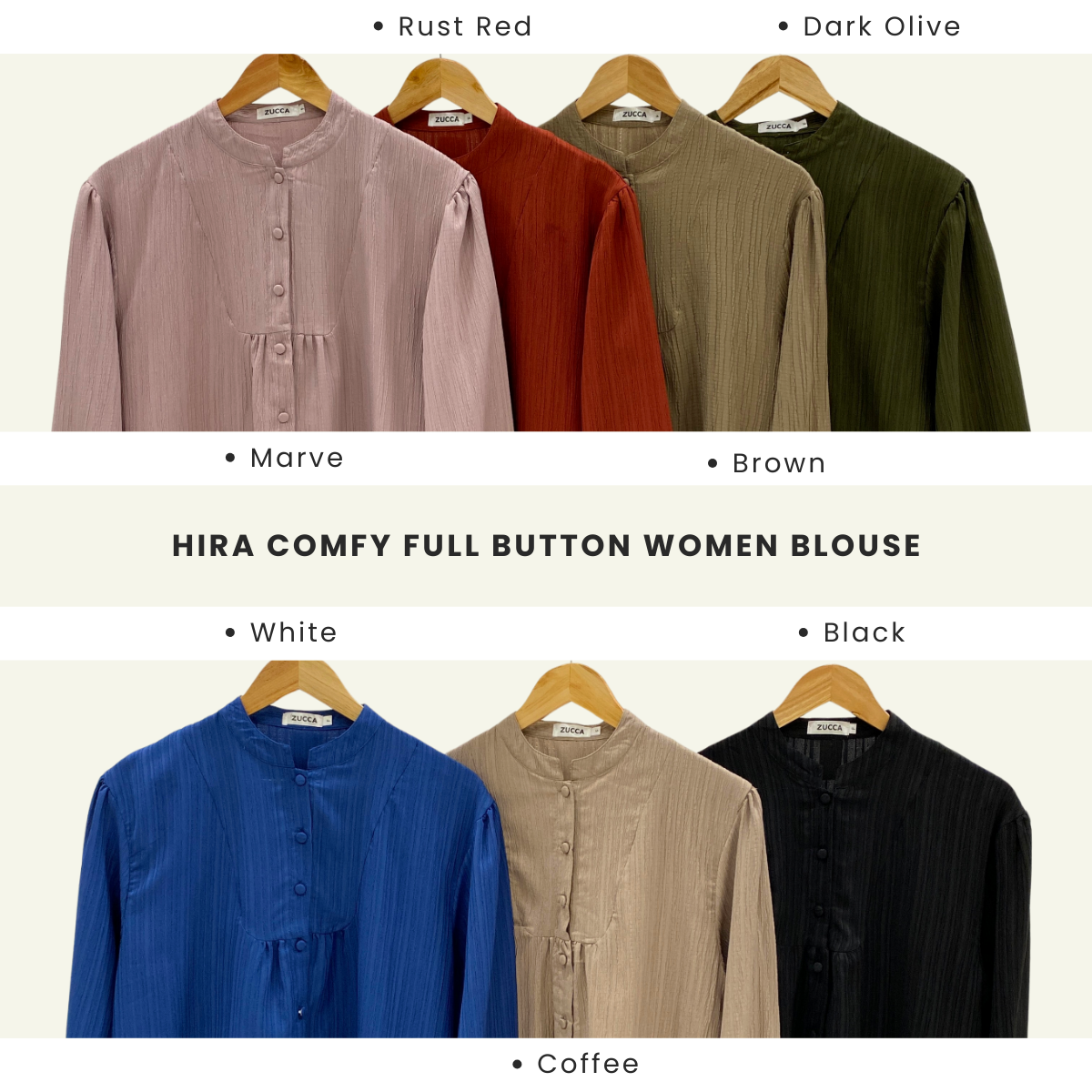 Hira Comfy Full Button Women Blouse - PS077