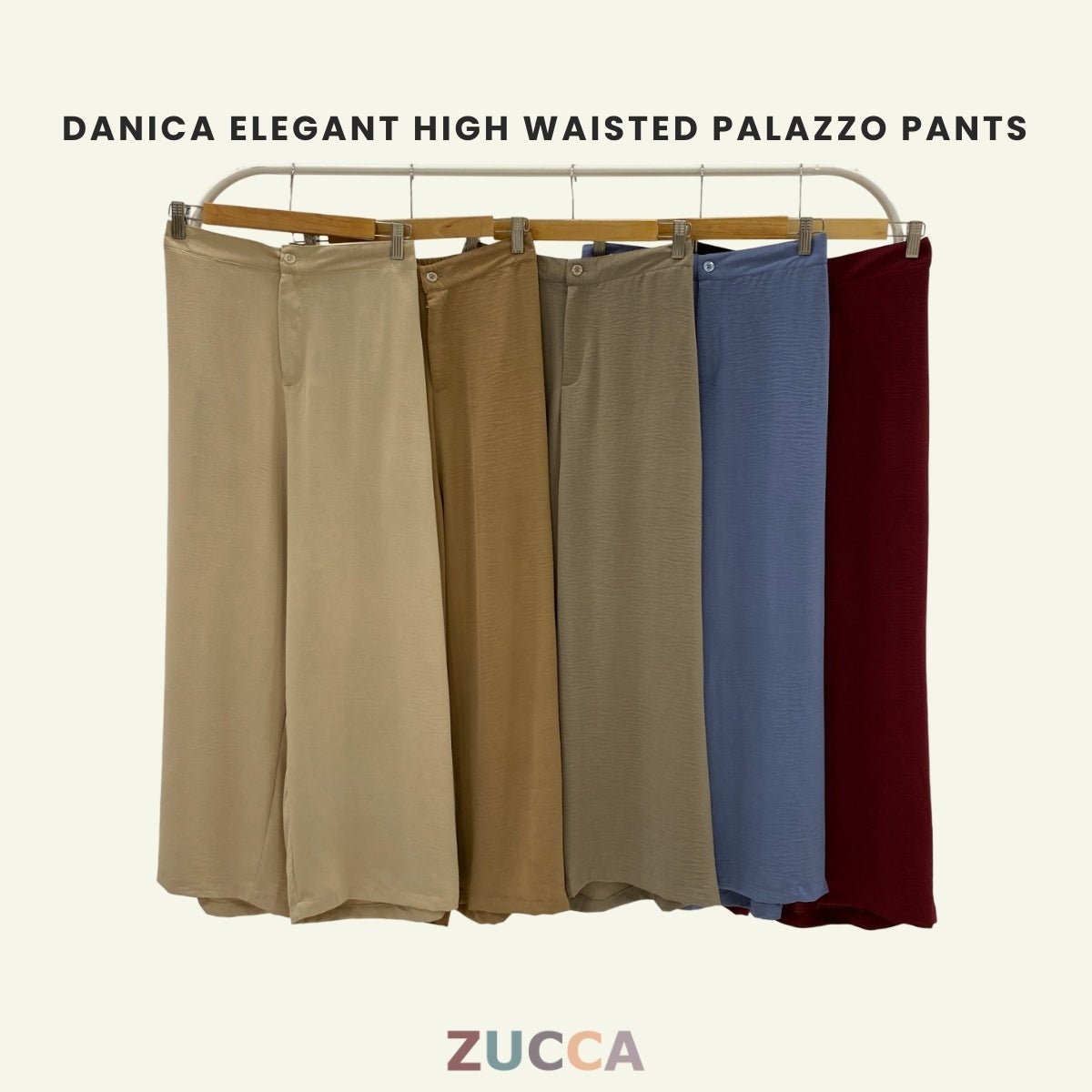 ZUCCA DANICA SELUAR PALAZZO HIGH WAIST ELEGAN GAYA KOREA – PS079