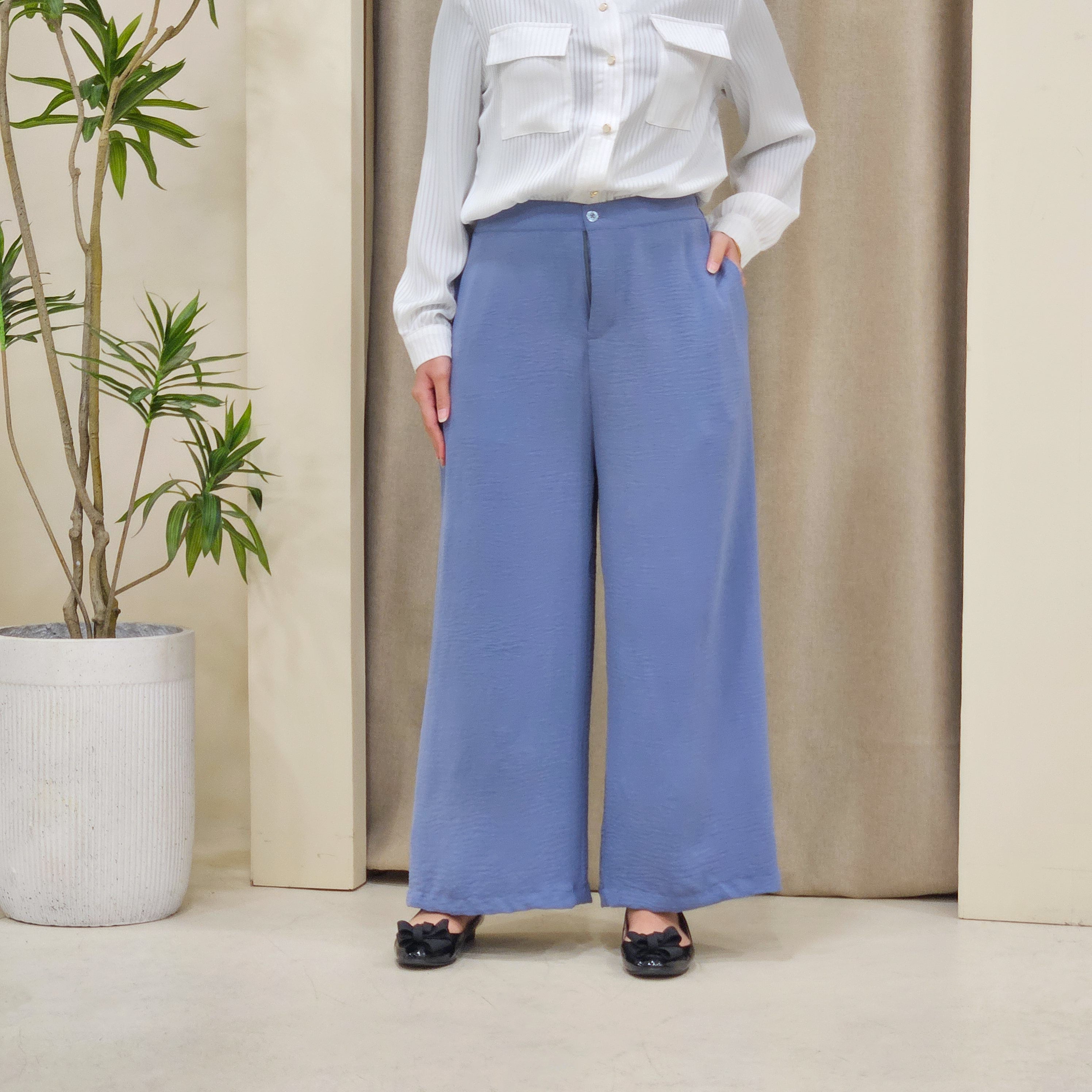 Danica Elegant High-waisted Palazzo Pants - PS079