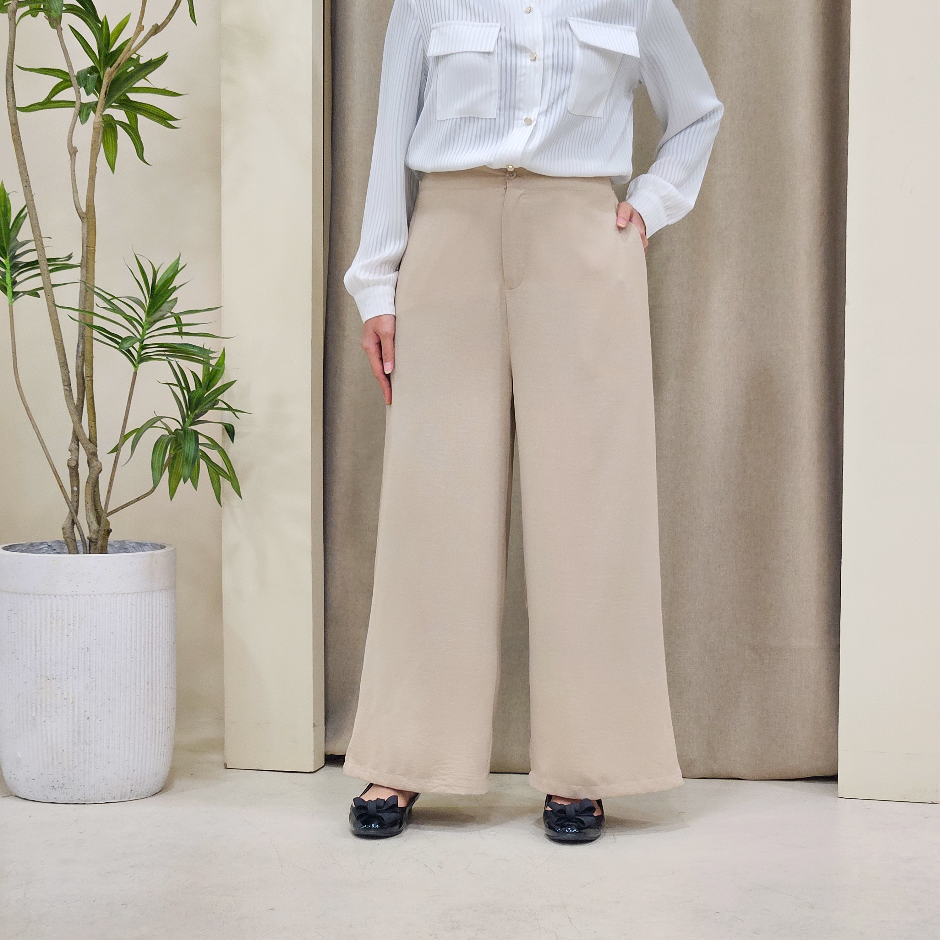 Danica Elegant High-waisted Palazzo Pants - PS079