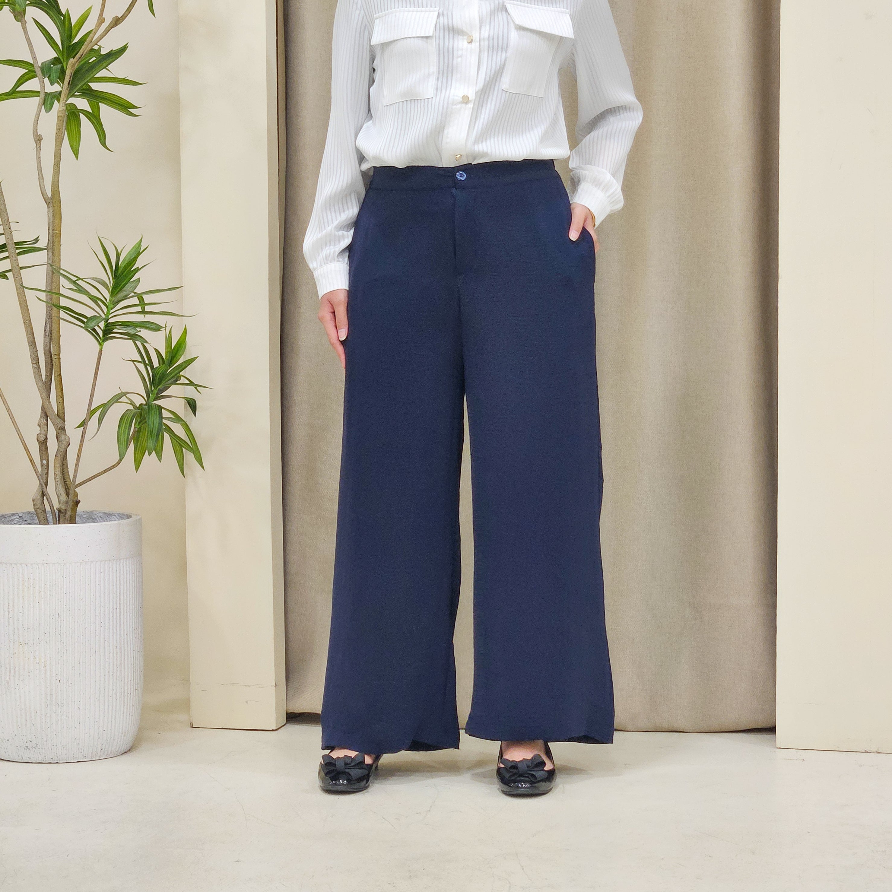 Danica Elegant High-waisted Palazzo Pants - PS079