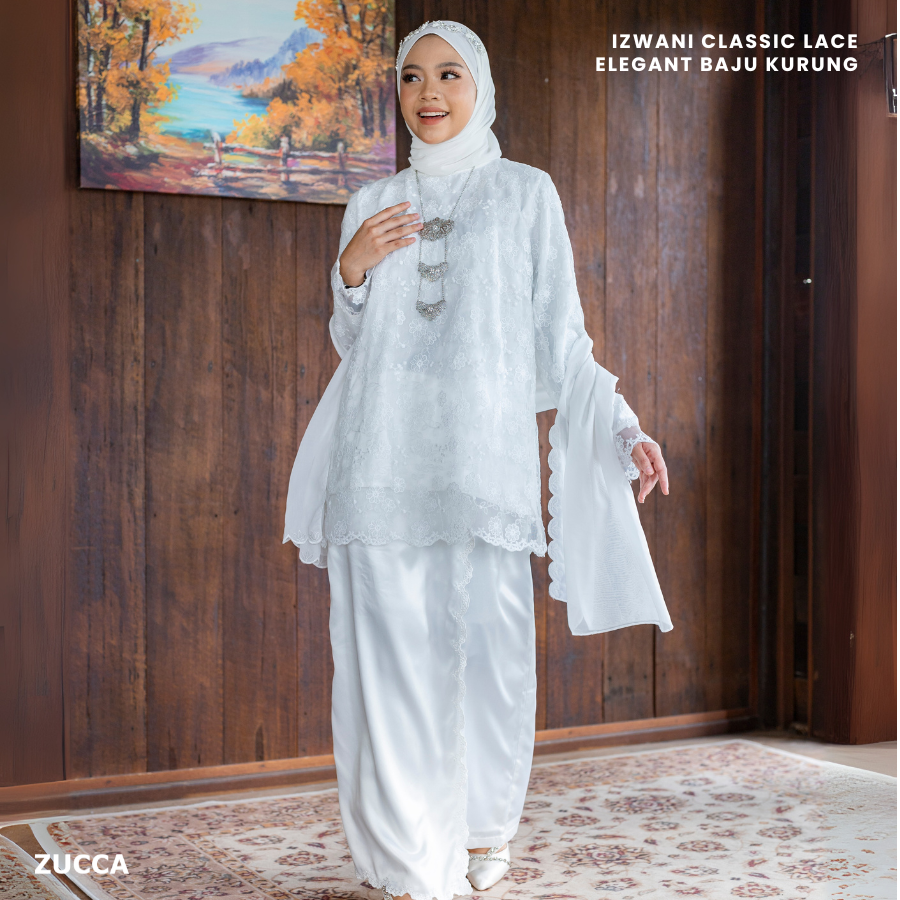 Izwani Classic Lace Elegant Baju Kurung - PSRAYA002