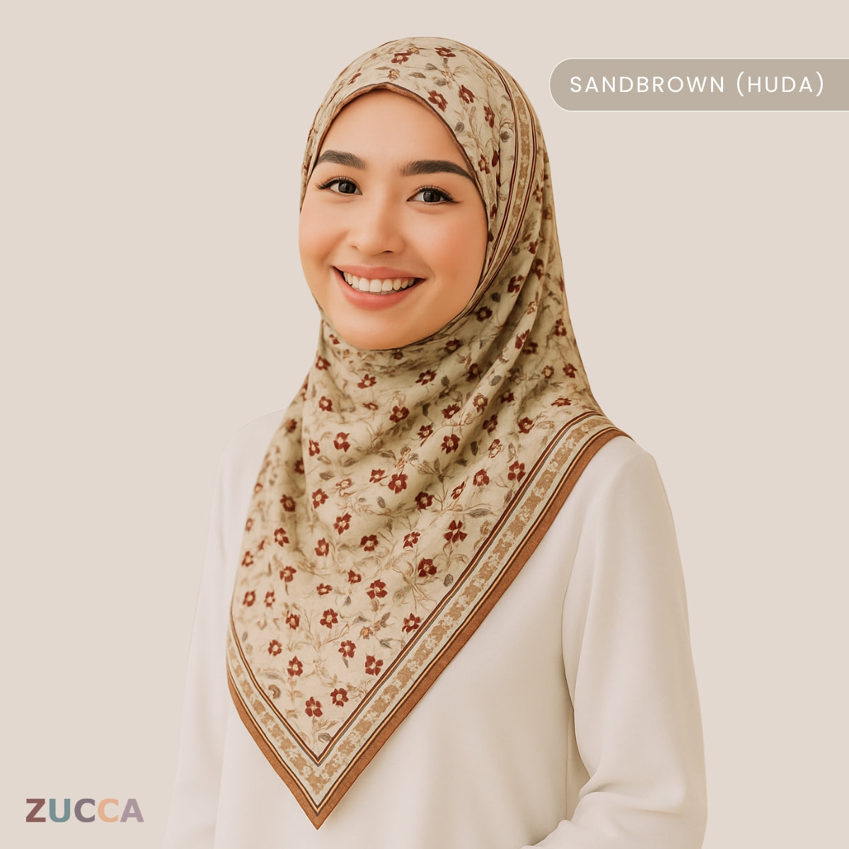 JULIANA HIJAB BAWAL FLORAL PRINTED VOILE - PSTU001