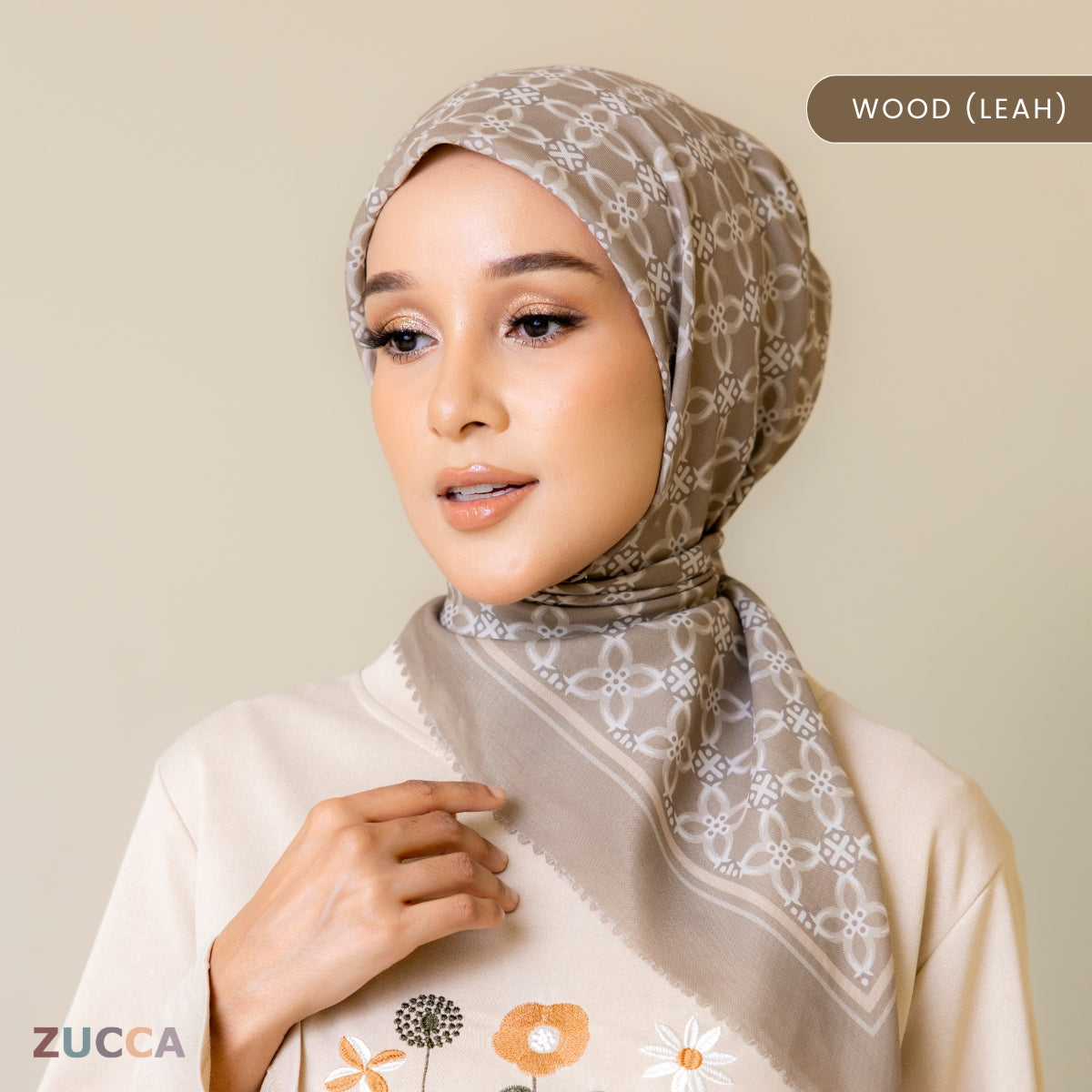 JULIANA HIJAB BAWAL FLORAL PRINTED VOILE - PSTU001