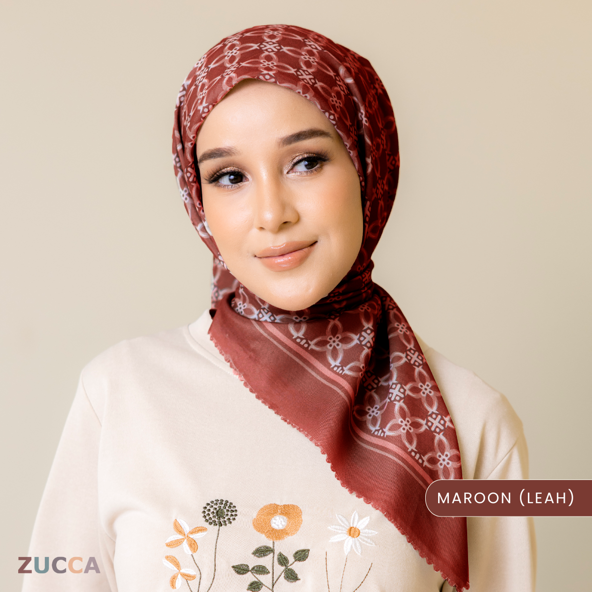 JULIANA HIJAB BAWAL FLORAL PRINTED VOILE - PSTU001