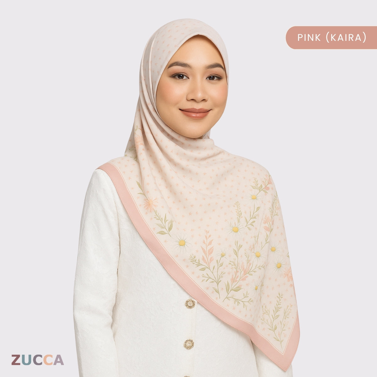 JULIANA HIJAB BAWAL FLORAL PRINTED VOILE - PSTU001