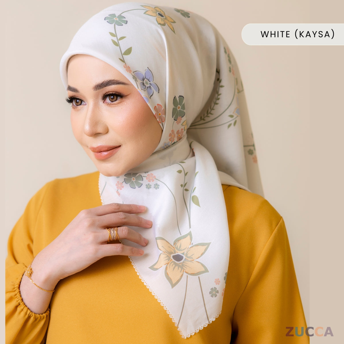 JULIANA HIJAB BAWAL FLORAL PRINTED VOILE - PSTU001