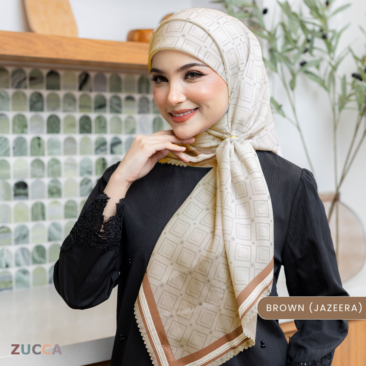 JULIANA HIJAB BAWAL FLORAL PRINTED VOILE - PSTU001
