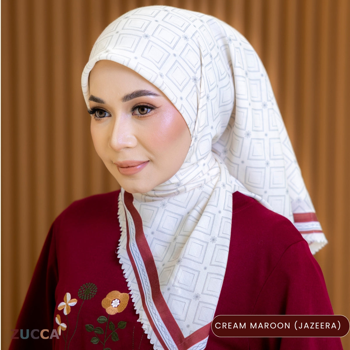 JULIANA HIJAB BAWAL FLORAL PRINTED VOILE - PSTU001