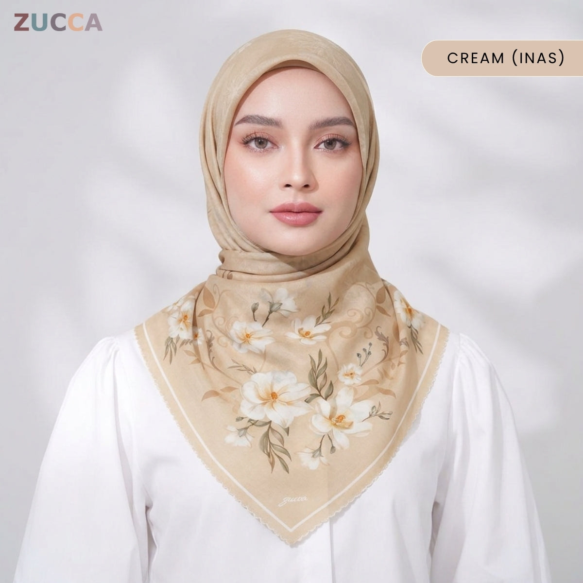 JULIANA HIJAB BAWAL FLORAL PRINTED VOILE - PSTU001
