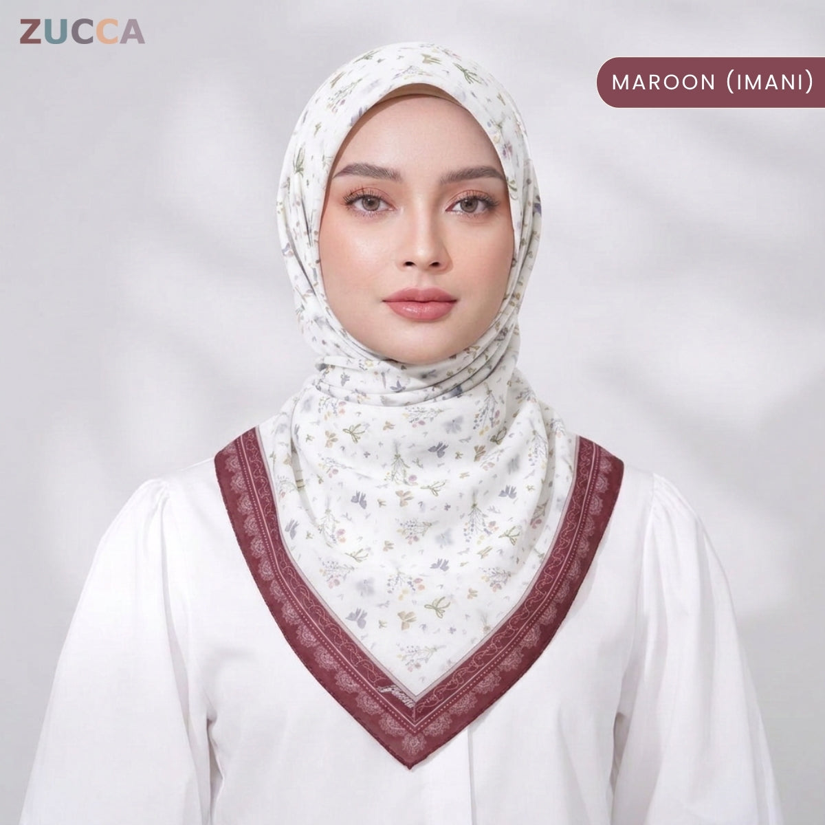 JULIANA HIJAB BAWAL FLORAL PRINTED VOILE - PSTU001