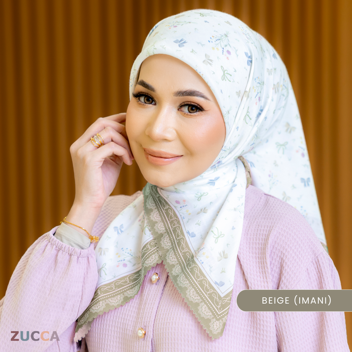 JULIANA HIJAB BAWAL FLORAL PRINTED VOILE - PSTU001