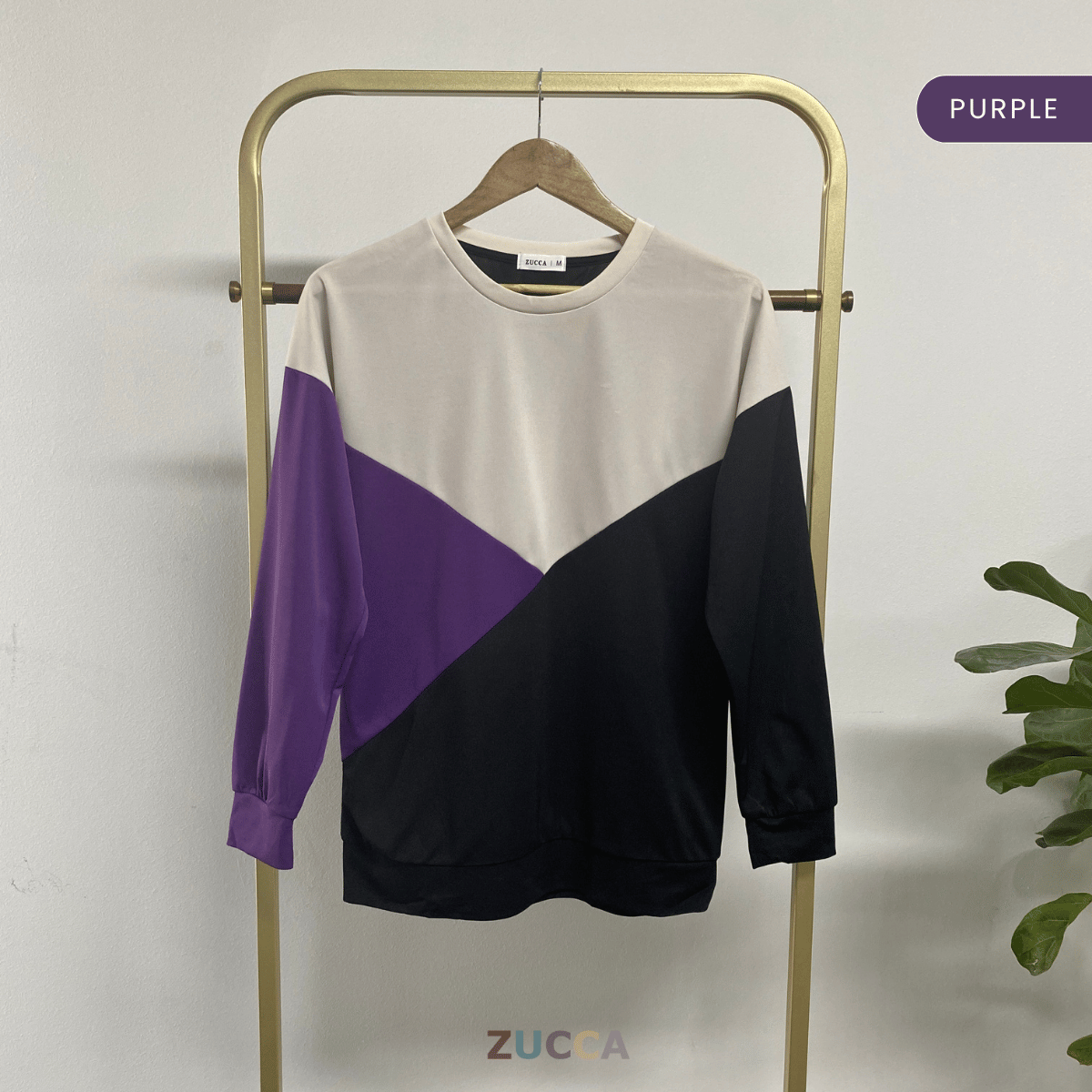 ZUCCA VERA COLOURBLOCK PULLOVER SHIRT - MA022