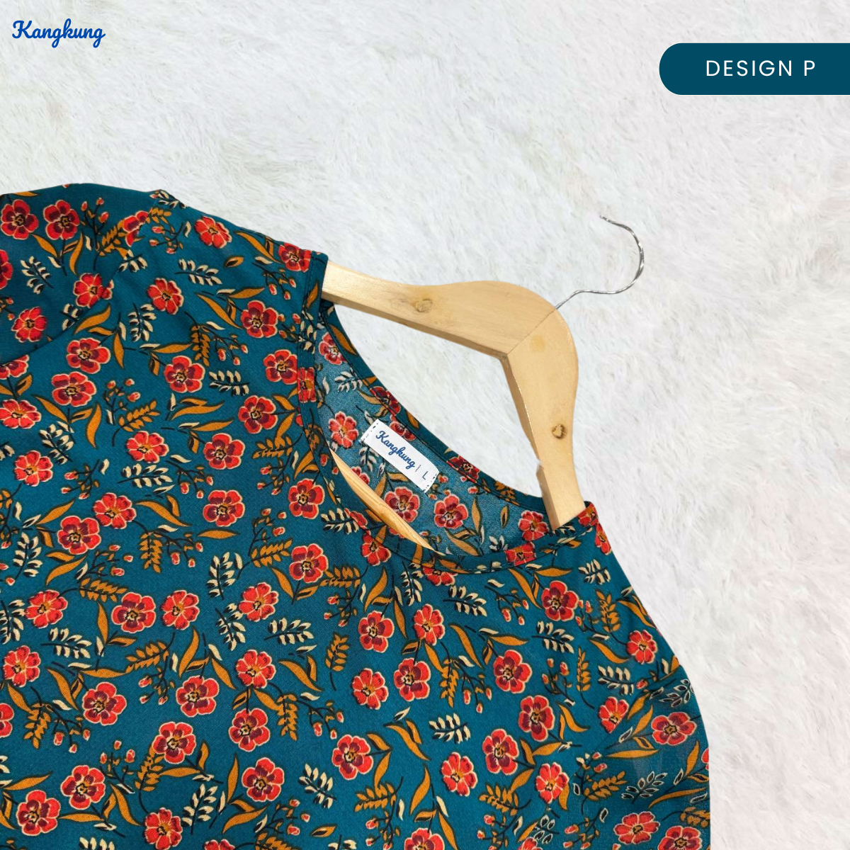 KANGKUNG MELATI BLOUSE WANITA CORAK CAMPUR - KK101