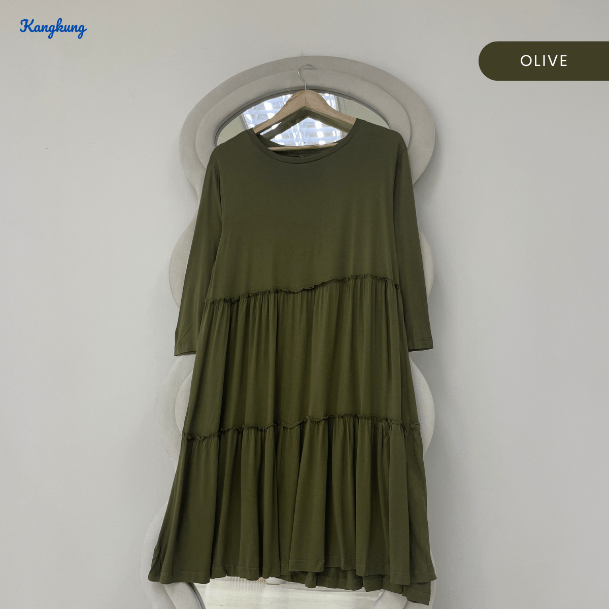 KANGKUNG SALMA FLOWY TIERED LACE MINI DRESS - Q003(#127)