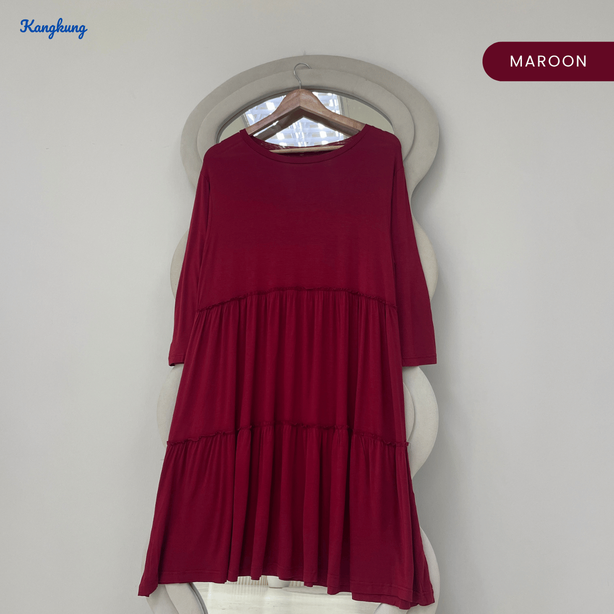 KANGKUNG SALMA FLOWY TIERED LACE MINI DRESS - Q003(#127)