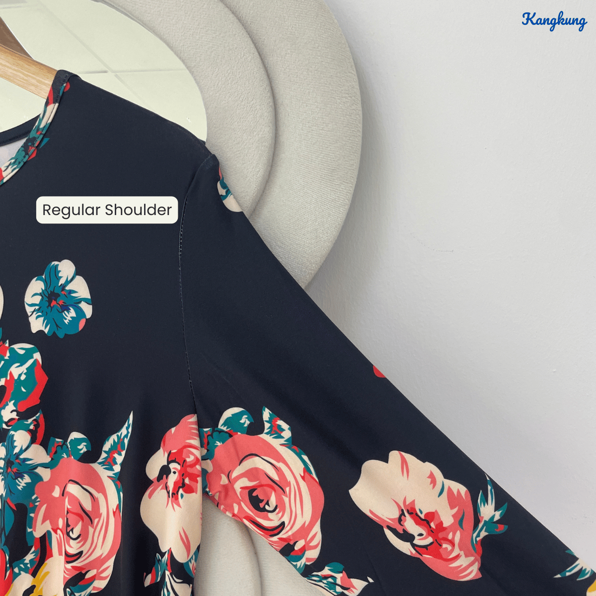 KANGKUNG YANIE FLORAL PRINT FLOWY MINI DRESS - Q005(#138)
