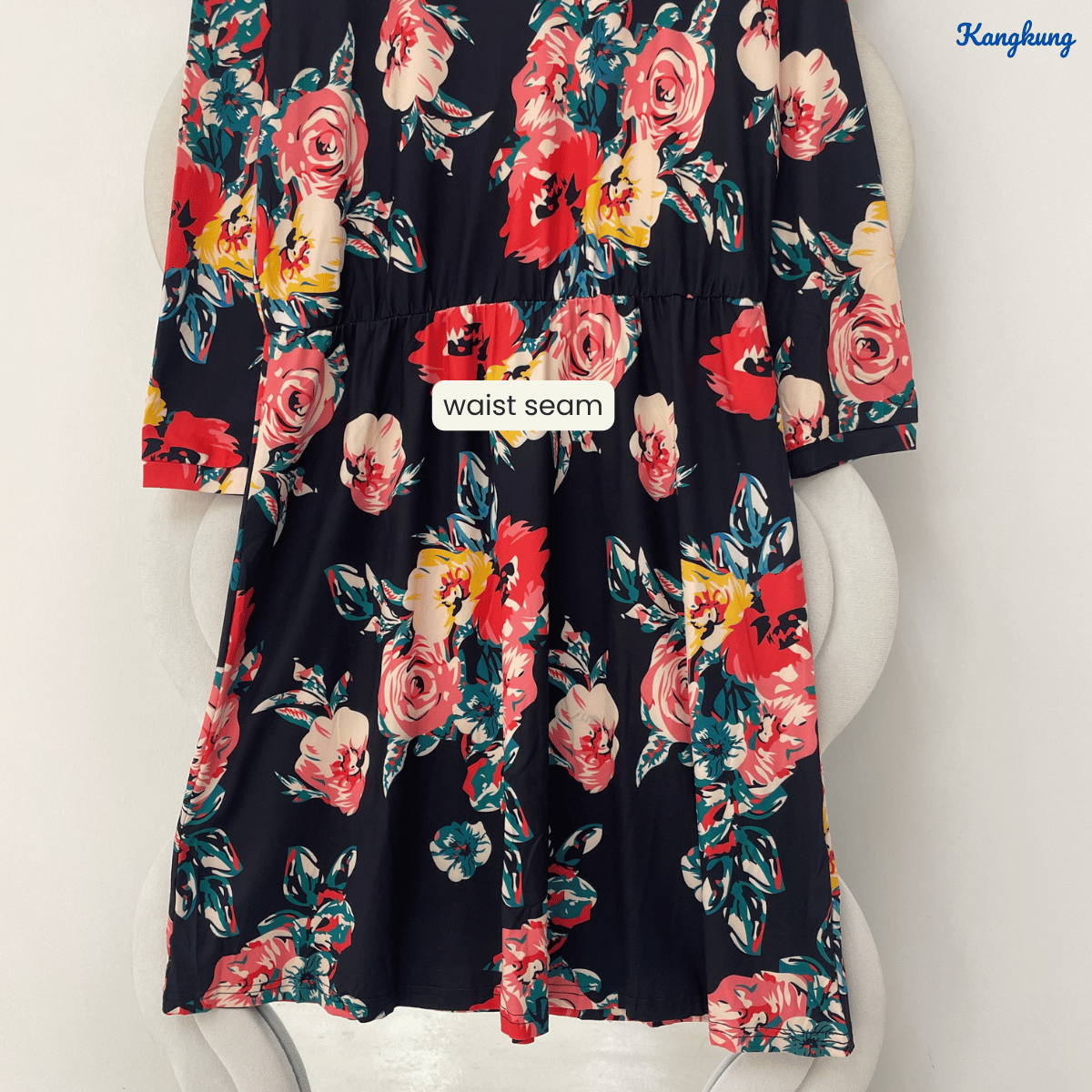 KANGKUNG YANIE FLORAL PRINT FLOWY MINI DRESS - Q005(#138)