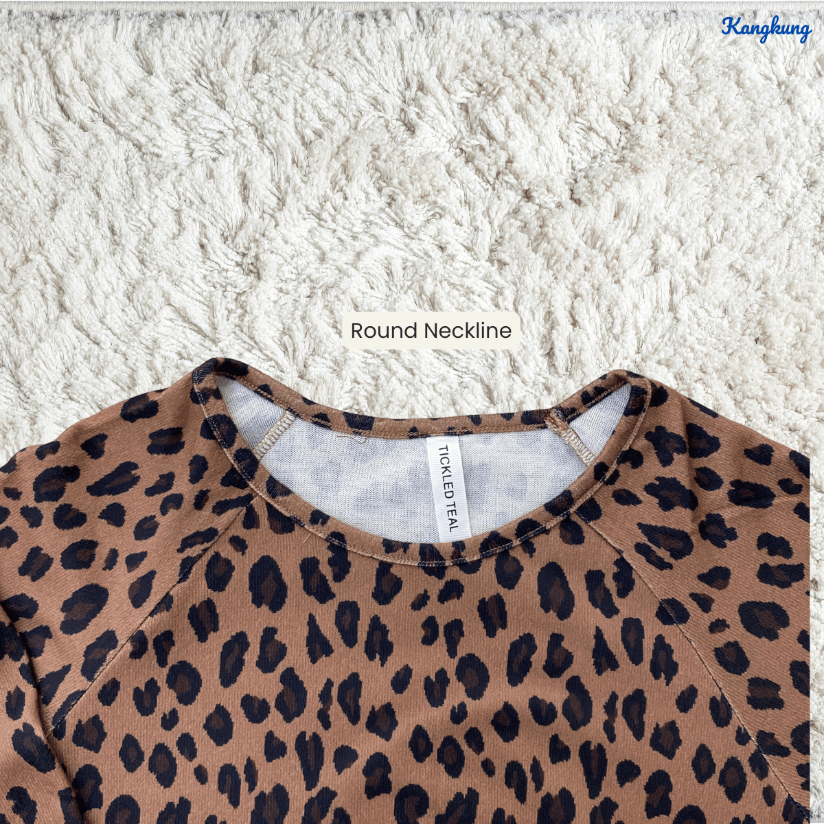 KANGKUNG JANE PRINTED FLARE LONG TOP-Q006