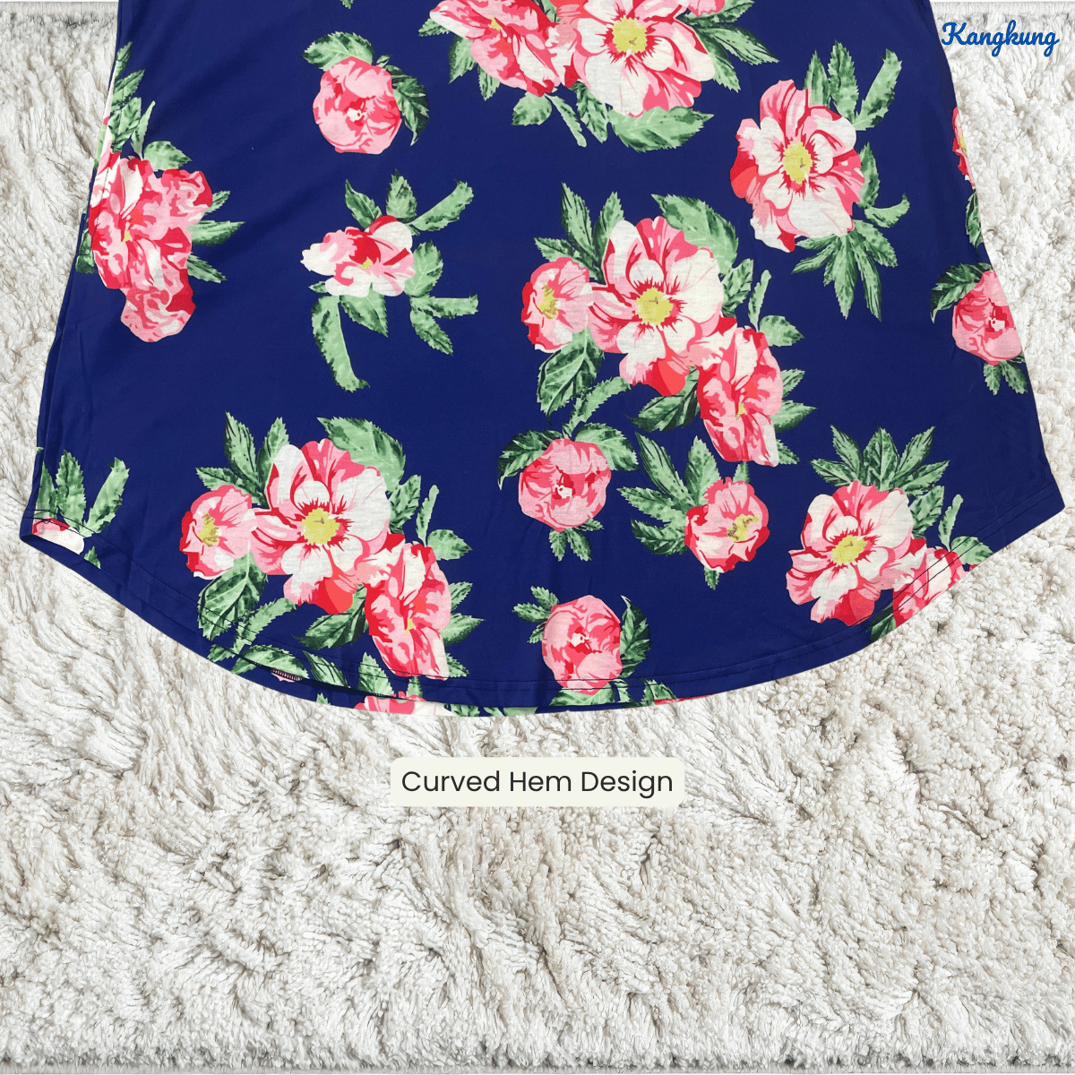 KANGKUNG BIHA FLORAL PRINTED LONG SLEEVE TOP-Q009