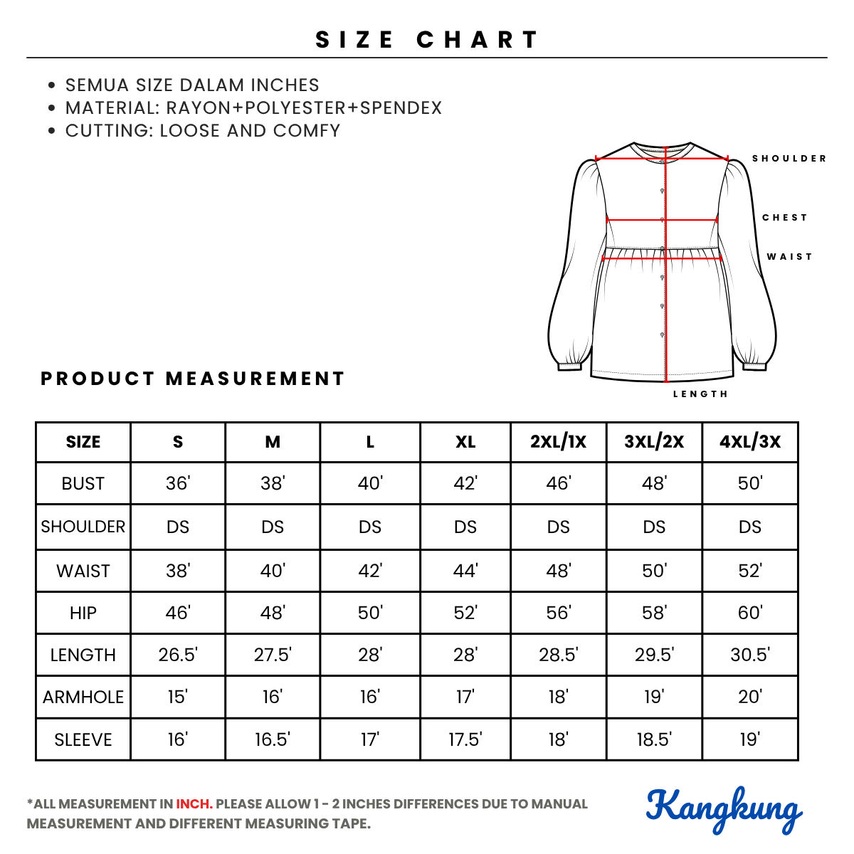 KANGKUNG SHENA LEOPARD SLEEVE STRIPED DAILY BLOUSE-Q011