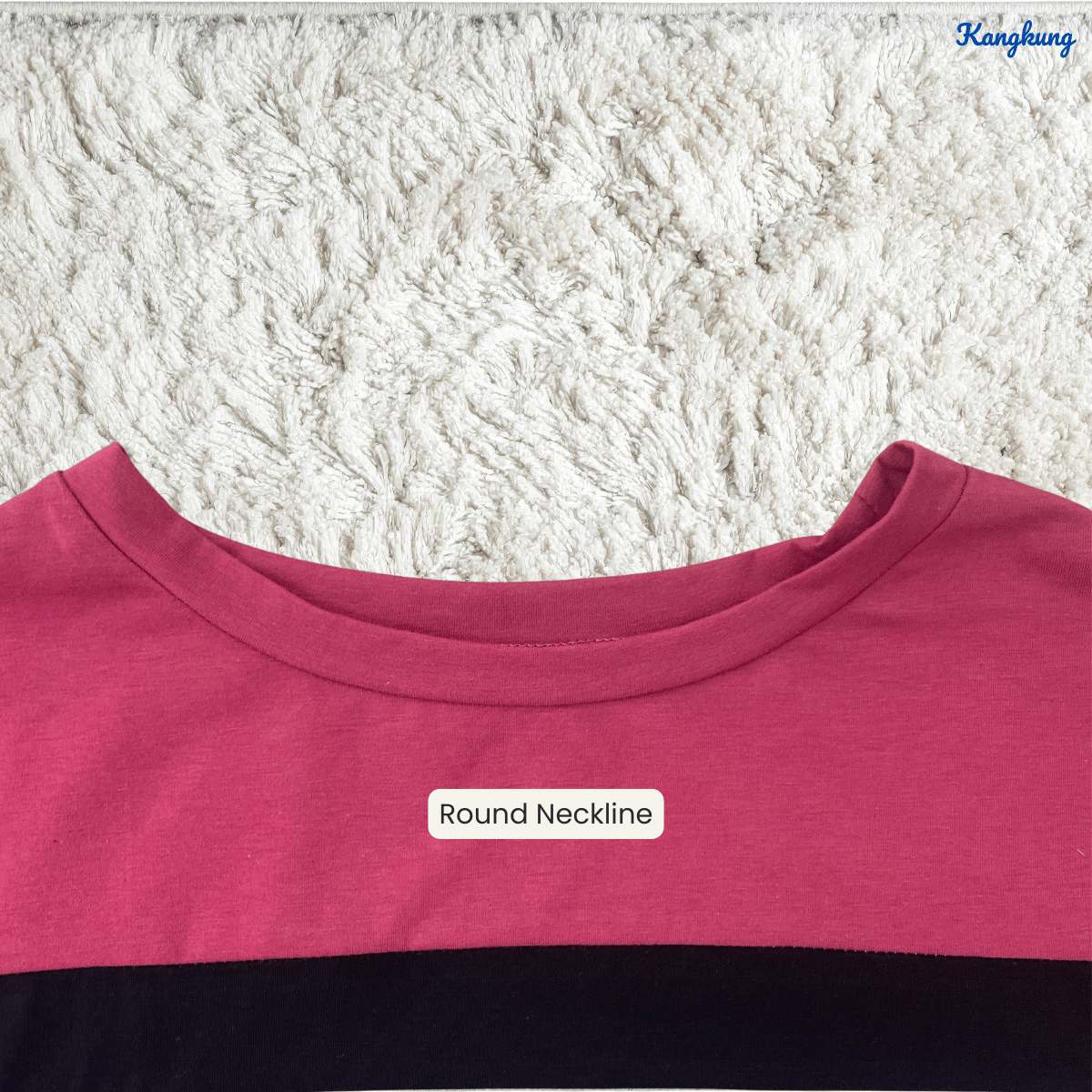 KANGKUNG CLARE CASUAL STRIPE PANEL SWEATSHIRT-Q021
