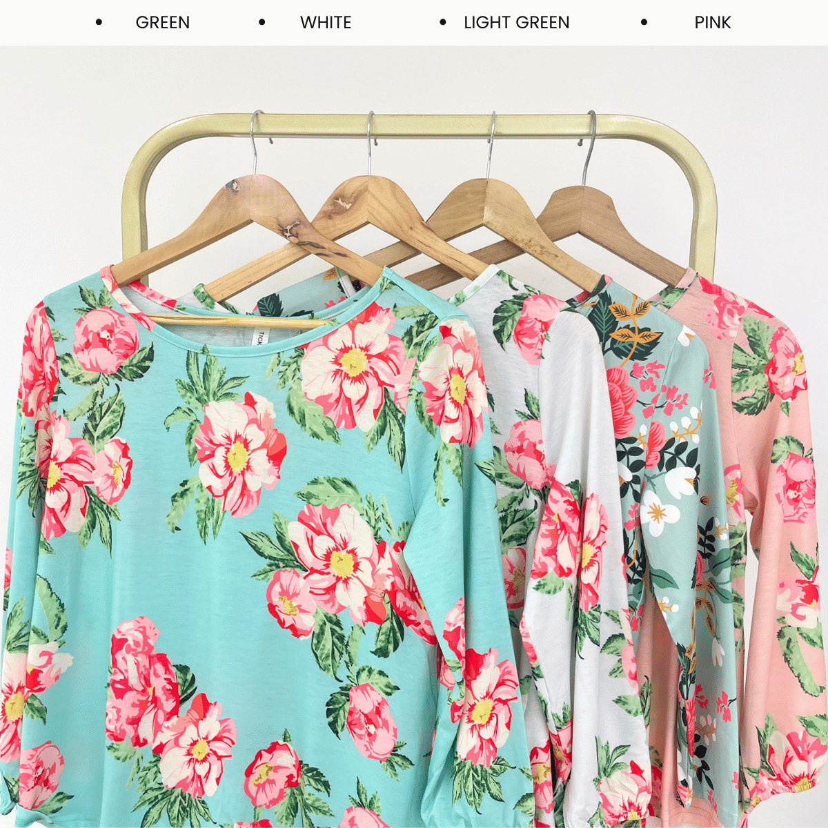 KANGKUNG ALEA FLORAL PRINTED LONG SLEEVE TOP-Q022
