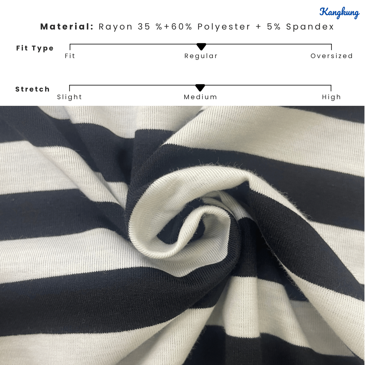 KANGKUNG SONIA RAGLAN STRIPED LONG SLEEVE CASUAL TOP-Q028