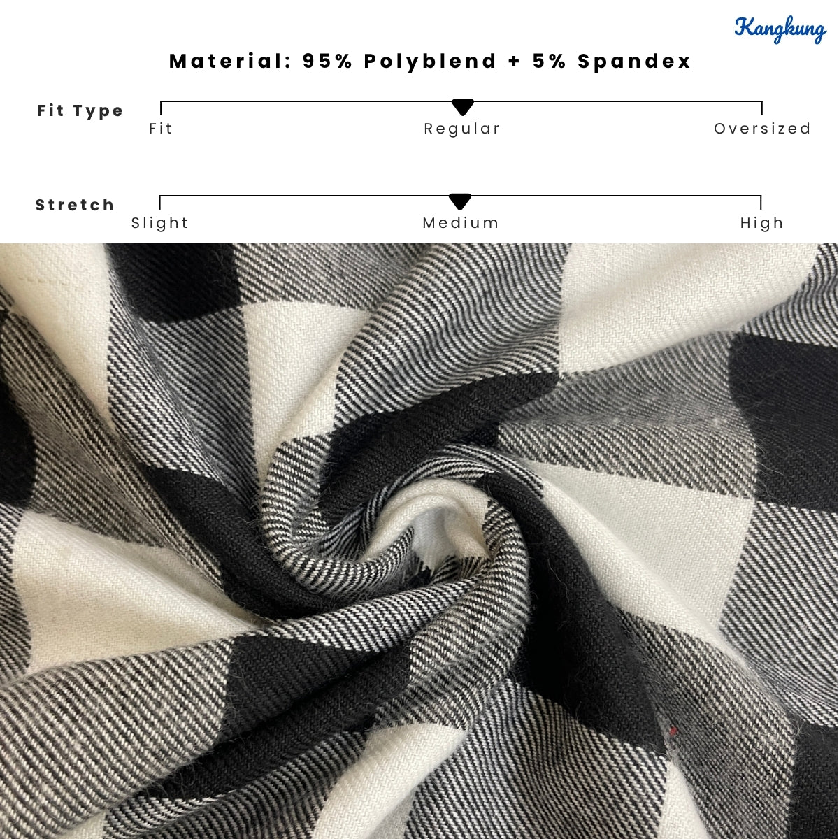 KANGKUNG ISABEL PLAID PEPLUM BELL SLEEVE LONG TOP - Q029