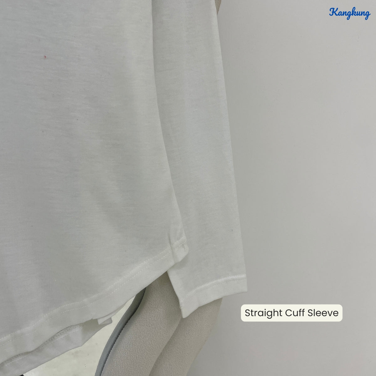 KANGKUNG ASTRID OMBRE GRADIENT HIGH-LOW LONG SLEEVE TOP - Q030