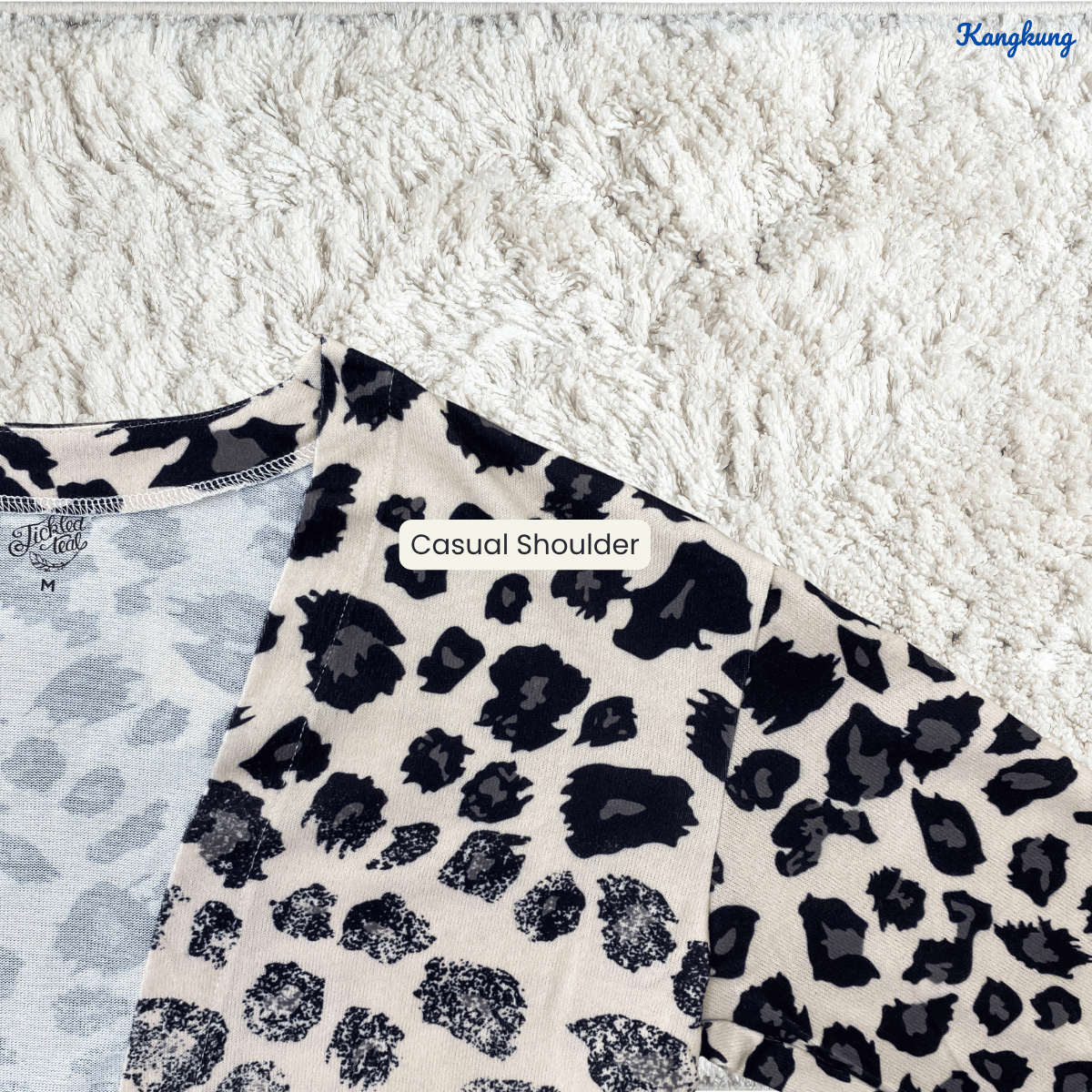 KANGKUNG MARLINI LEOPARD PRINT OPEN CARDIGAN-Q043