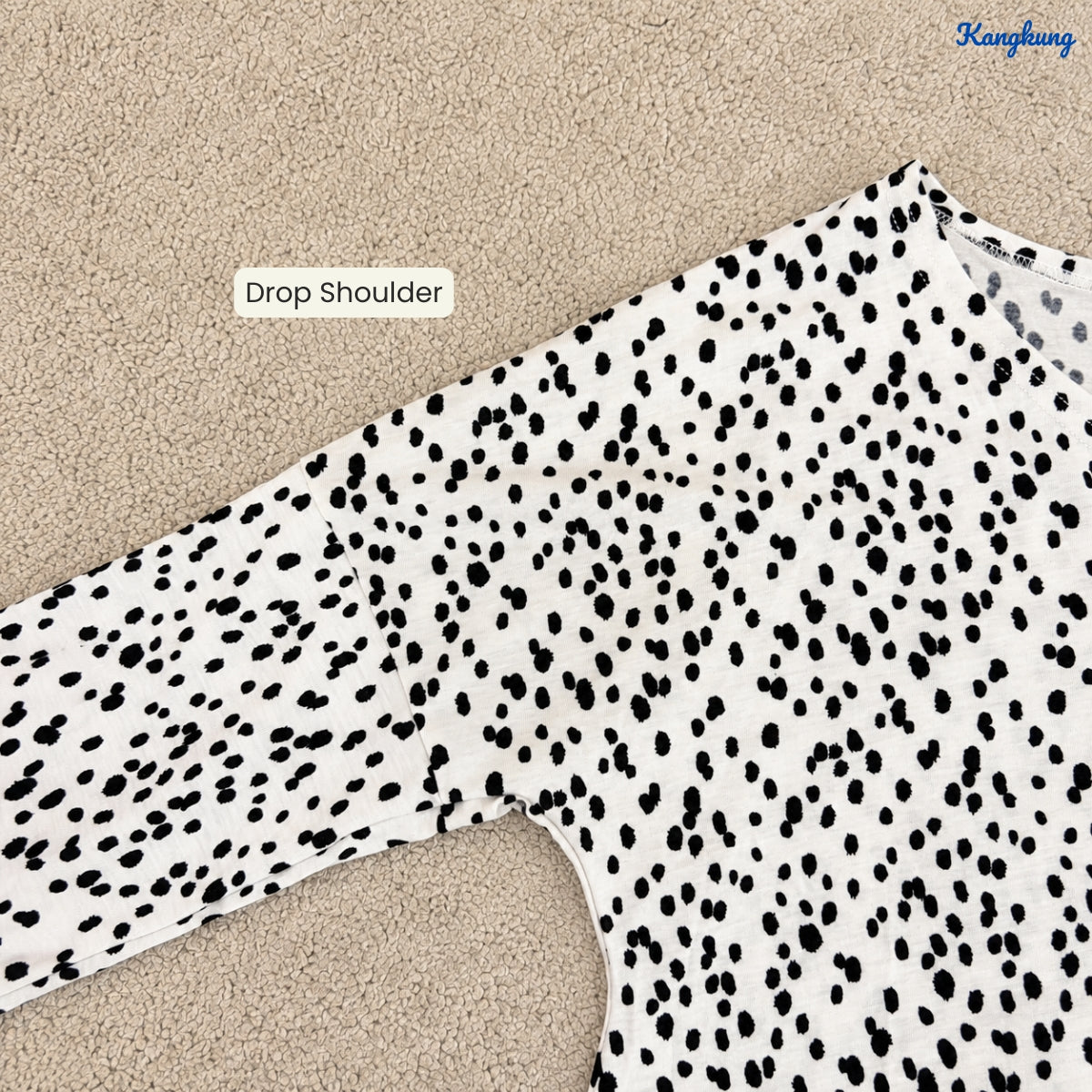 KANGKUNG ELOWEN LEOPARD PRINT TIE-FRONT LONG SLEEVE TOP - Q046