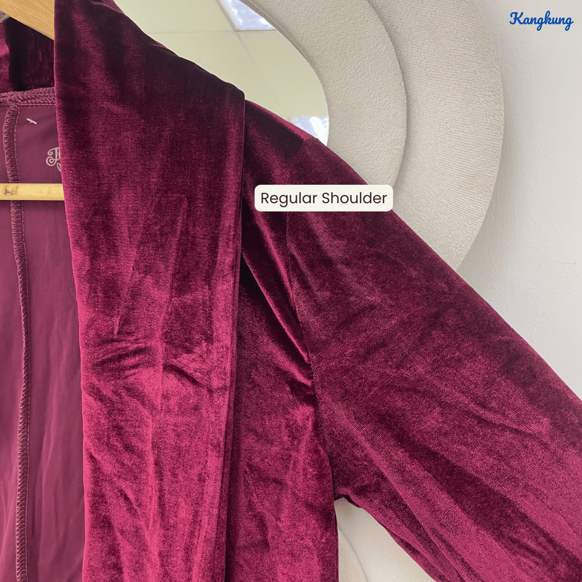 KANGKUNG SORAYA VELVET OPEN-FRONT LONG CARDIGAN - Q047(#065)